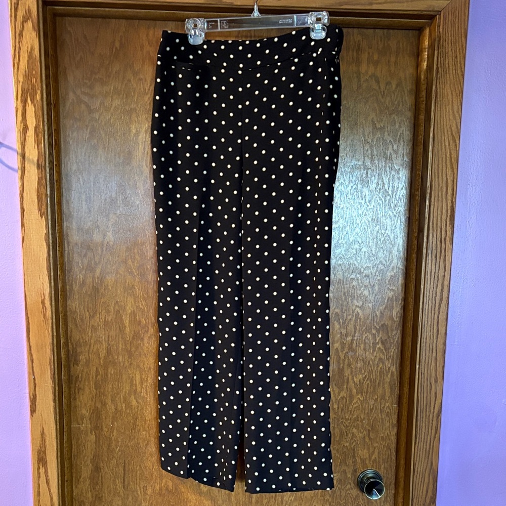 Black Polka Dot Women's Pants